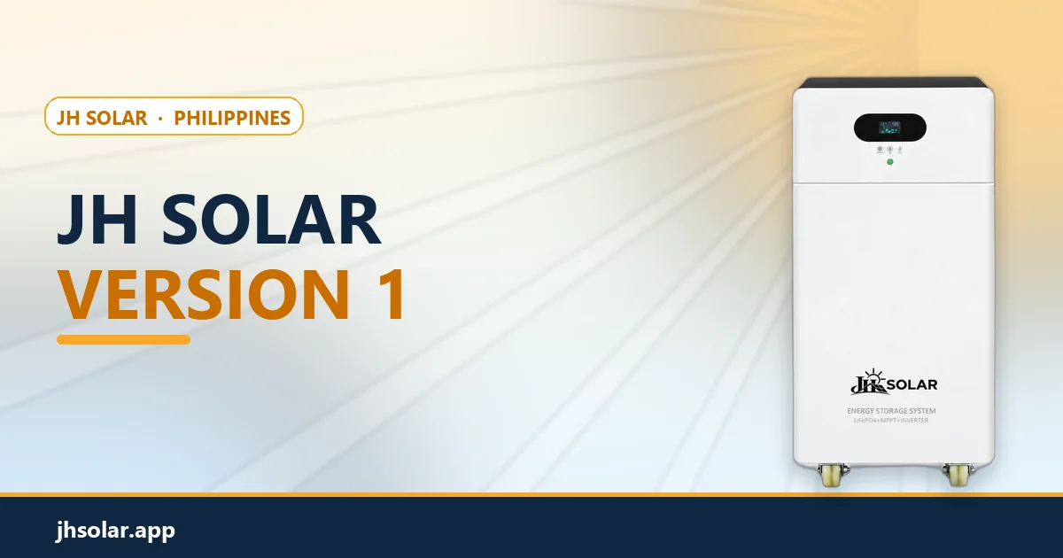 JH Solar Version 1 all-in-one solar unit, 7 kW and 16 kWh